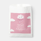 Sachets En Papier Whimsical mignon blanc nuage neuf thème rose (Devant)