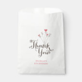 Sachets En Papier Whimsical One Girl 1er anniversaire Merci Party (Devant)