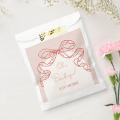 Sachets En Papier Whimsical Retro Orange Main Draw Baby shower (Scellé)