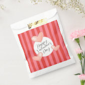 Sachets En Papier Whimsical Stripes and Hearts Valentine's Day (Scellé)
