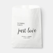 Sachets En Papier White Nothing Fancy Just Love Wedding   (Devant)