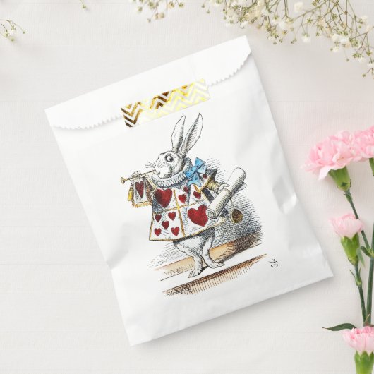 Sachets En Papier White Rabbit Alice Wonderland Hearts (Scellé)
