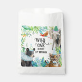 Sachets En Papier Wil Birthday Safari Animaux (Devant)