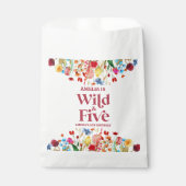 Sachets En Papier Wild and Five Fleur sauvage 5e fête d'anniversaire (Devant)