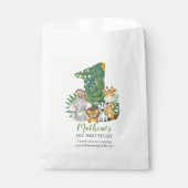 Sachets En Papier Wild One Baby 1er Anniversaire Jungle Safari (Devant)
