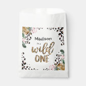 Sachets En Papier Wild One Birthday Empreinte de léopard Wild Jungle (Devant)