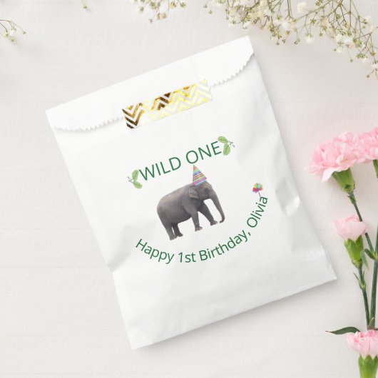Sachets En Papier Wild One Elephant Celebration Accent (Scellé)