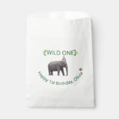 Sachets En Papier Wild One Elephant Celebration Accent (Devant)