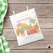 Sachets En Papier Wild One Retro Rainbow Daisy Anniversaire Merci