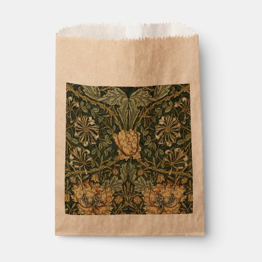 Sachets En Papier William Morris Honeysuckle Vert Floral (Devant)