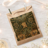 Sachets En Papier William Morris Honeysuckle Vert Floral (Coupé)