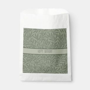 Sachets En Papier William Morris Motif Saule Antique Vert Sauge