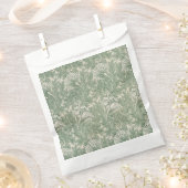 Sachets En Papier William Morris Vert Sauge Motif Tulipe : Vintage (Coupé)