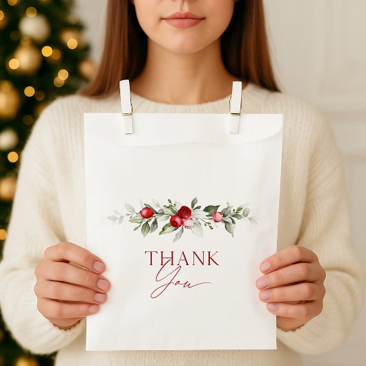 Sachets En Papier Winter Berry Thank You