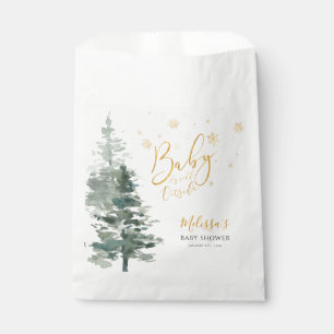 Sachets En Papier Winter Forest Gold Il fait froid à l'extérieur du