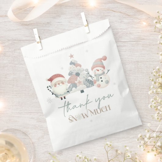 Sachets En Papier Winter Wonderland Noël (Coupé)