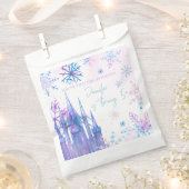 Sachets En Papier Wonderland Snowflakes Girl Neige Anniversaire (Coupé)