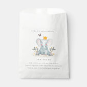 Sachets En Papier Woodland Baby Elephant Foliing Fun Facts Anniversa (Devant)