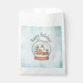 Sachets En Papier Woodland Cabine Globe des neiges (Devant)