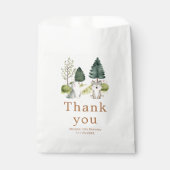 Sachets En Papier Woodland Wolf fête d'anniversaire (Devant)