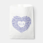 Sachets En Papier wreath heart tulips monogram weding (Devant)