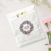Sachets En Papier Wreath 'Tis Season Monogramme (Scellé)