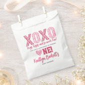 Sachets En Papier XOXO Hugs & Kisses Saint Valentin 1er anniversaire (Coupé)
