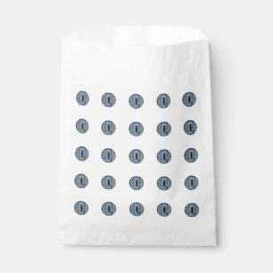 Sachets En Papier Yeux à points bleu d'Halloween