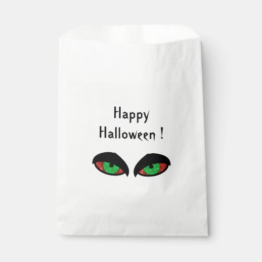 Sachets En Papier Yeux d'Halloween (Devant)