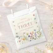 Sachets En Papier Young Wild & Three Wildflower 3rd Birthday Party (Coupé)