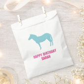 Sachets En Papier Zebra Silhouette Anniversaire Goodie (Coupé)