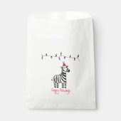 Sachets En Papier Zèbre de Noël fantastique (Devant)
