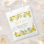 Sachets En Papier Zesty Lemons Fun Jaune fête d'anniversaire (Coupé)