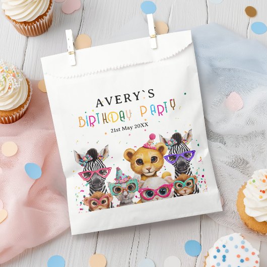 Sachets En Papier Zoo Kids Birthday