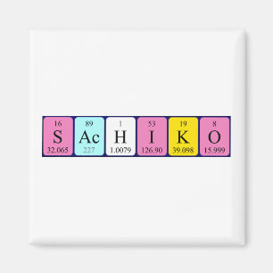 Sachiko periodieke tabelnaam magnet magneet
