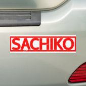 Sachiko Stamp Bumpersticker (Op auto)