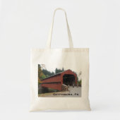 Sachs Covered Bridge bij Gettysburg PA Tote Bag (Voorkant)