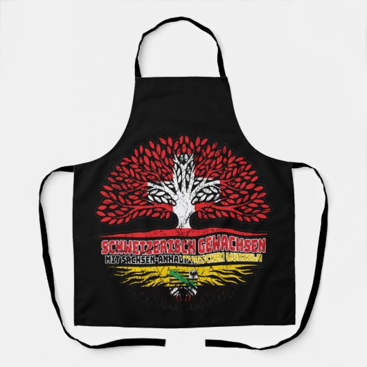 Sachsen-Anhalt Schweizer Schweiz Baum Schort (Voorkant)