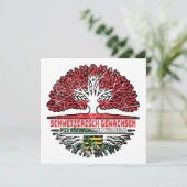 Sachsen Sächsisch Schweizer Schweiz Baum Wurzel Kaart (Staand voorkant)