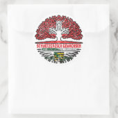 Sachsen Sächsisch Schweizer Schweiz Baum Wurzel Ronde Sticker (Tas)