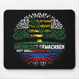 Sachsen Sächsisch Sorbisch Sorben Baum Wurzel Flag Muismat