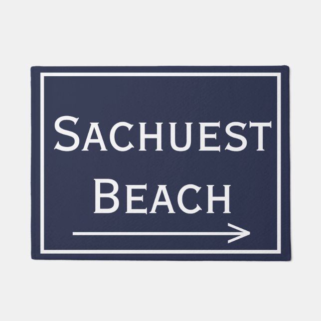 Sachuest Second Beach Newport RI Doormat Deurmat (Voorkant)