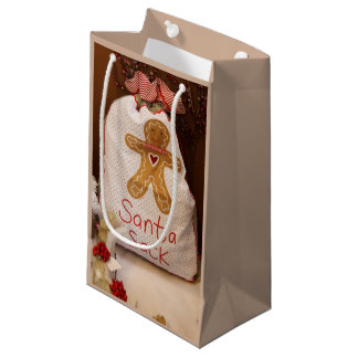 Sack Sack Small Tan Gift Bag Klein Cadeauzakje