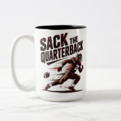 Sack The Quarterback Tweekleurige Koffiemok (Links)