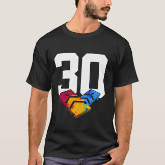 SACK TOSS NUMMER 30 JAAR MAÏSGAT 30E VERJAARDAG T-SHIRT