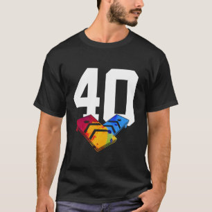 SACK TOSS NUMMER 40 JAAR MAÏSGAT 40E VERJAARDAG T-SHIRT