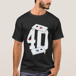 SACK TOSS NUMMER 40 JAAR MAÏSGAT 40E VERJAARDAG T-SHIRT