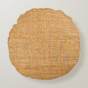 Sackcloth-structuur voor achtergrond rond kussen