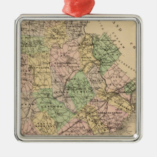 Saco, Biddeford Metalen Ornament
