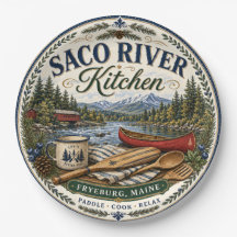 Saco River Fryeburg Maine Keuken Melamine Bord